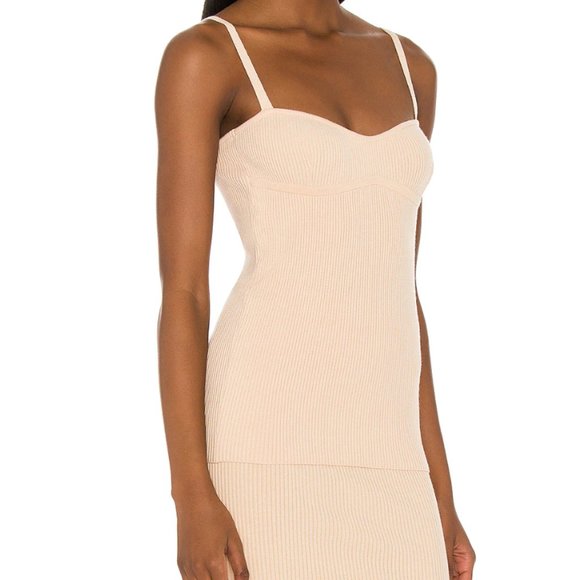 Soft Ribbed Jersey Knit Tank Top - Picture 4 of 4